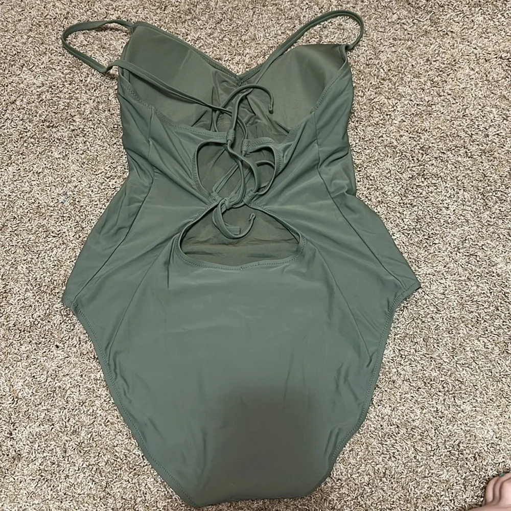 Aerie Green Women Swim One Piece - Picture 2 of 3
